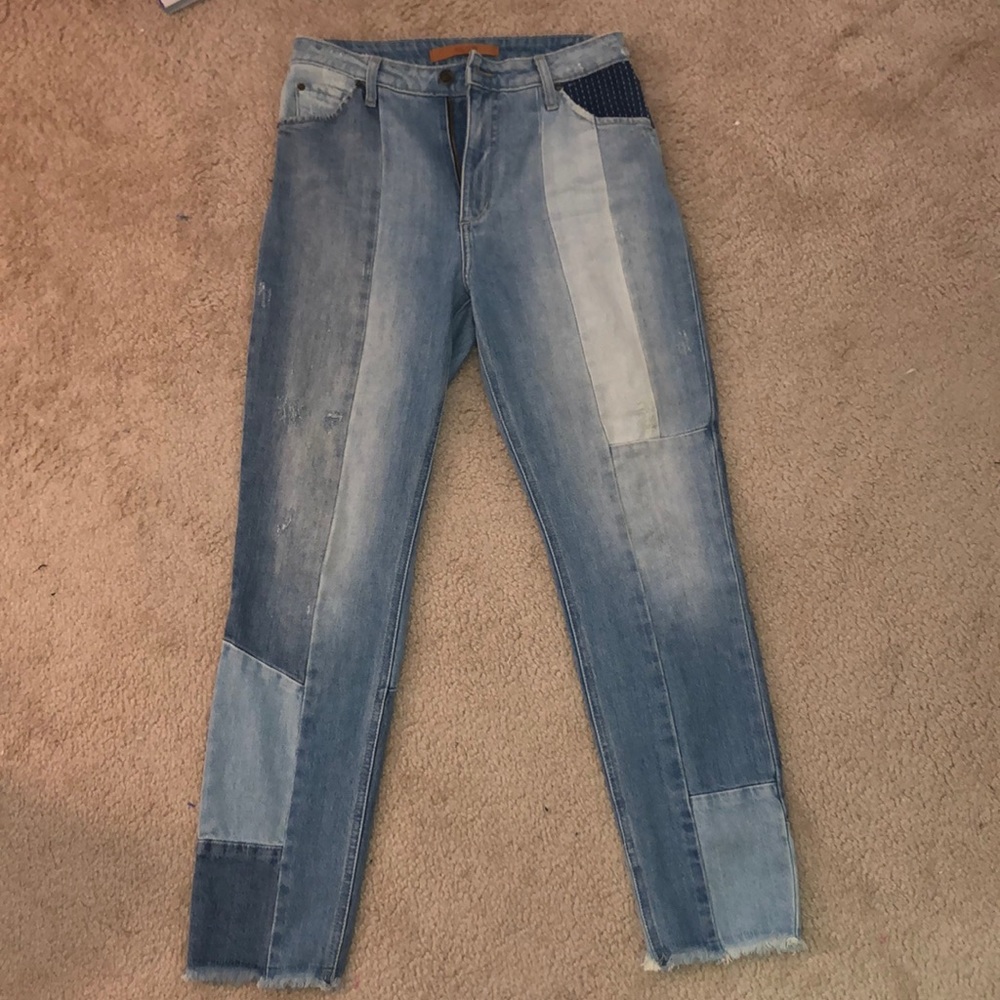 Joe’s patched jeans